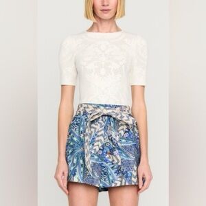 Marie Oliver Crissy Jacquard Tee Shirt